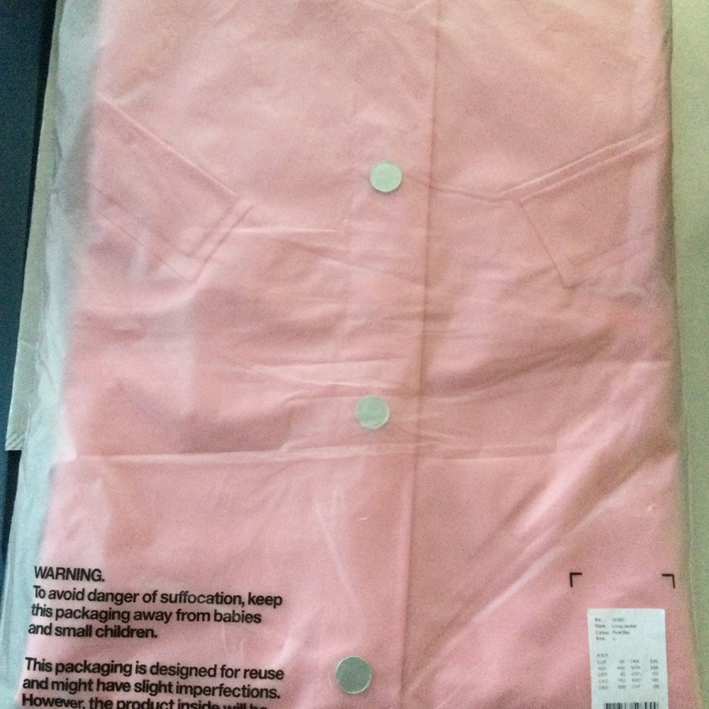 RAINS Pink Raincoat NWT - Picture 7 of 8